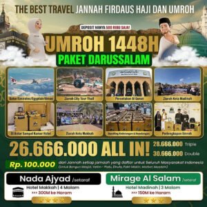 umroh 9 hari 2026 darussalam