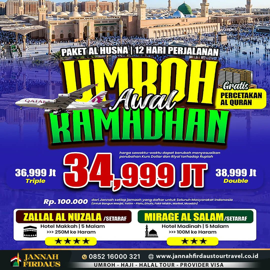 umroh awal ramadhan 2027 alhusna
