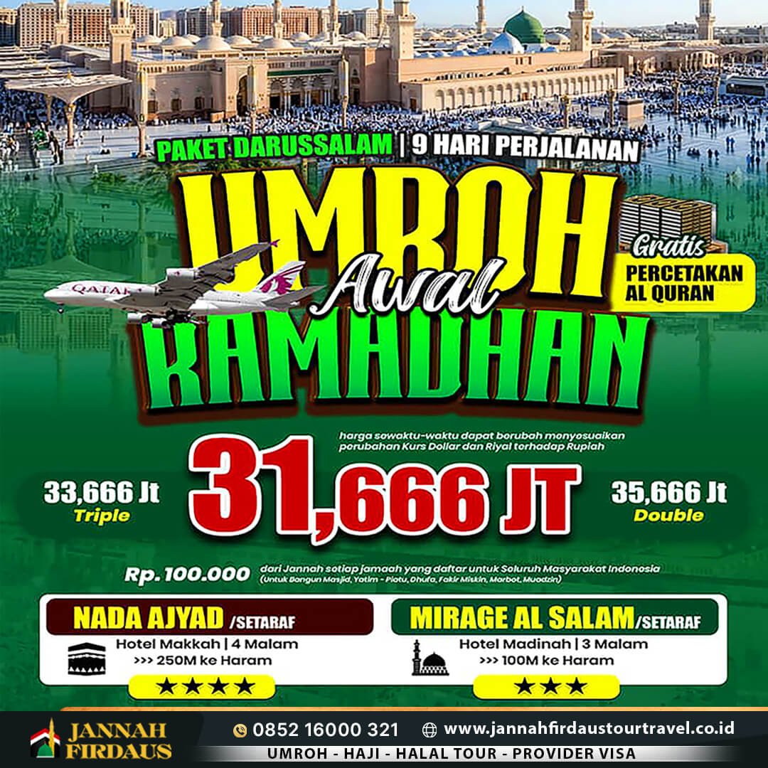 umroh awal ramadhan 2027 darussalam