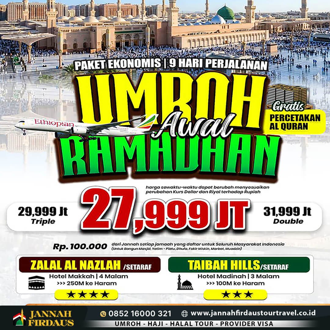 umroh awal ramadhan 2027 ekonomis