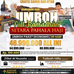 umroh full ramadhan 2027 ekonomis
