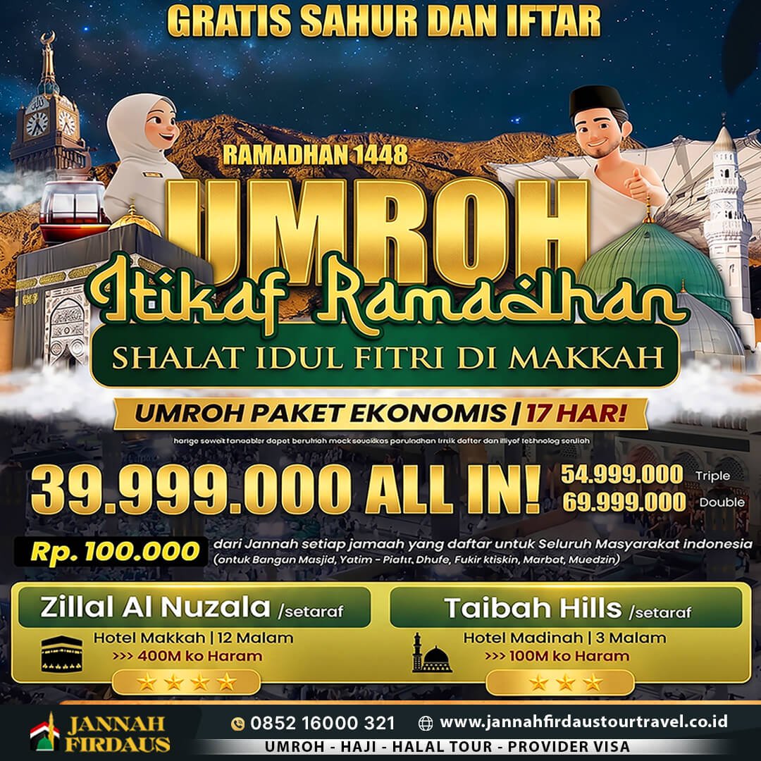 umroh itikaf ramadhan 2027 ekonomis