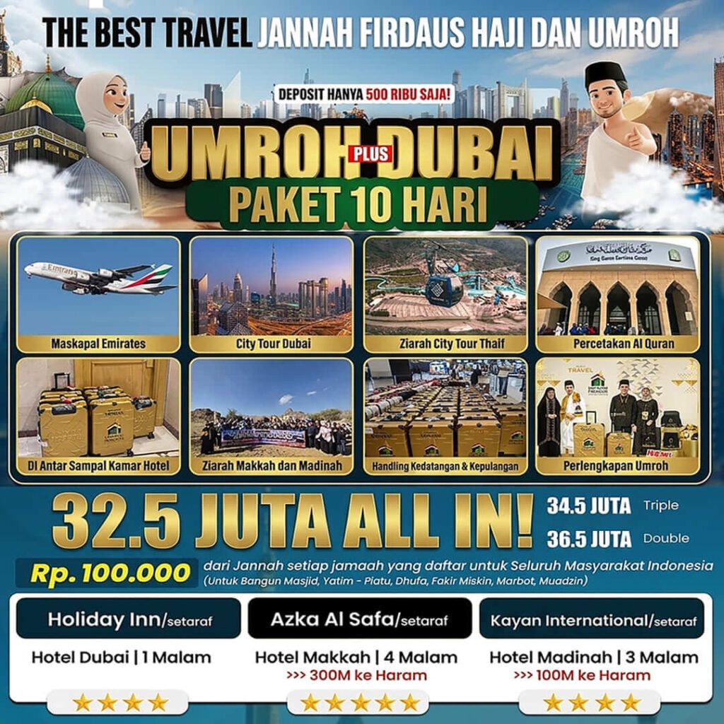 umroh plus dubai 2026