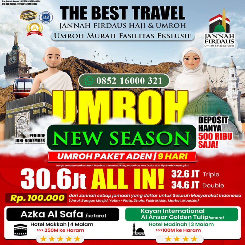 jannah firdaus umroh 2026 paket aden