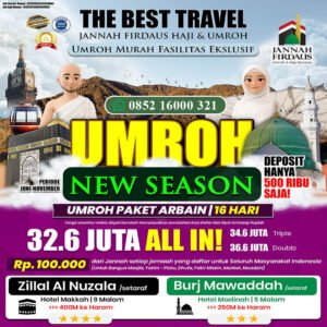 jannah firdaus umroh 2026 paket arbain