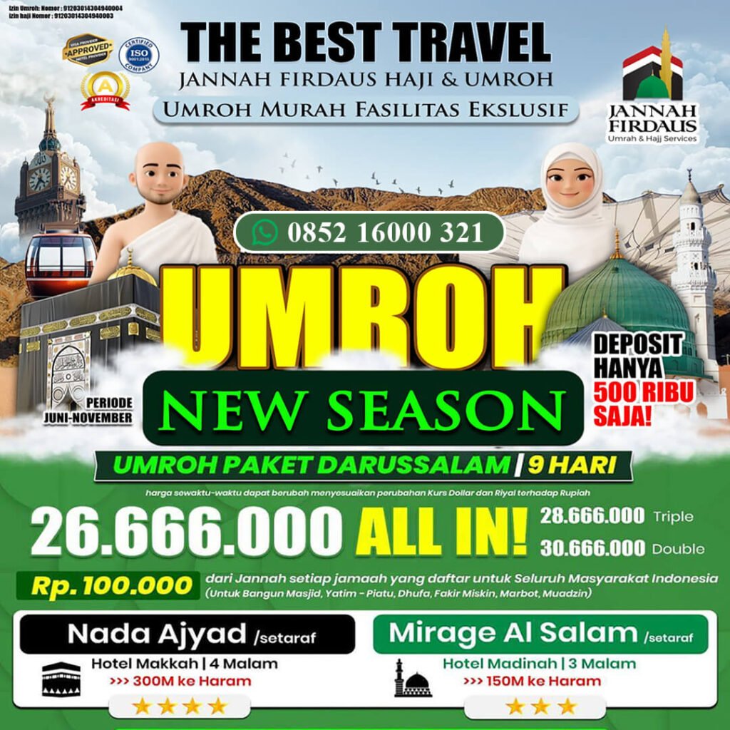 jannah firdaus umroh 2026 paket darussalam