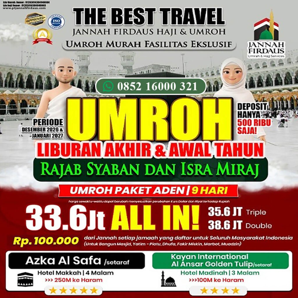 jannah firdaus umroh akhir tahun 2026 paket aden