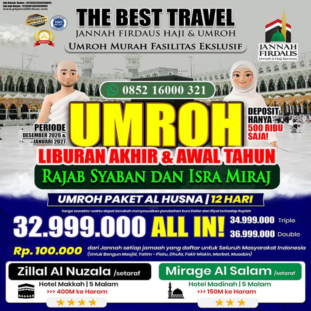 jannah firdaus umroh akhir tahun 2026 paket alhusna