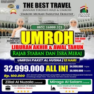 jannah firdaus umroh awal tahun 2027 paket alhusna