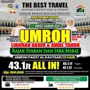 jannah firdaus umroh awal tahun 2027 paket alkautsar