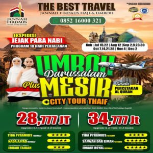 jannah firdaus umroh plus mesir 10 hari 2026