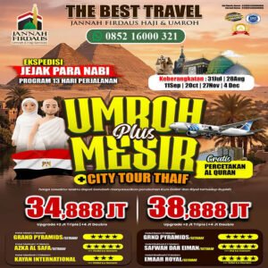 jannah firdaus umroh plus mesir 13 hari 2026