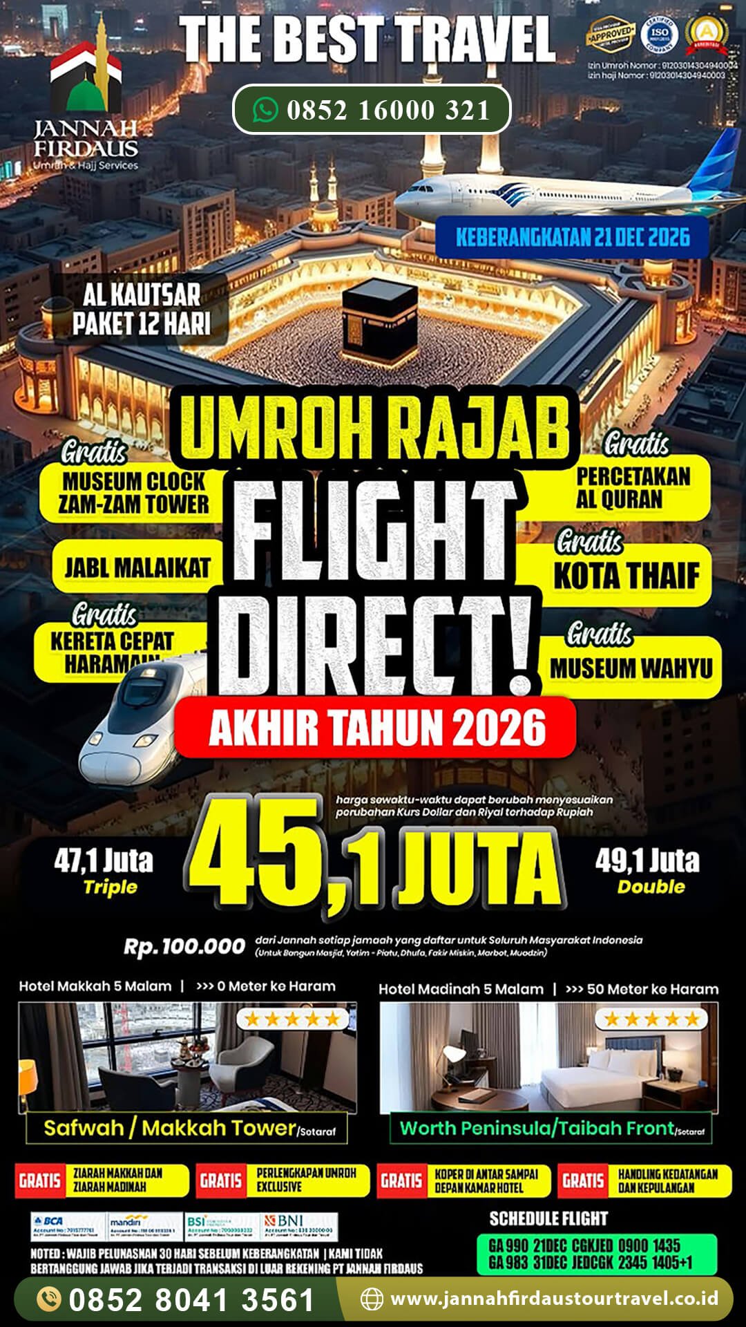 umroh akhir tahun jannah firdaus tour travel paket alkautsar 2026