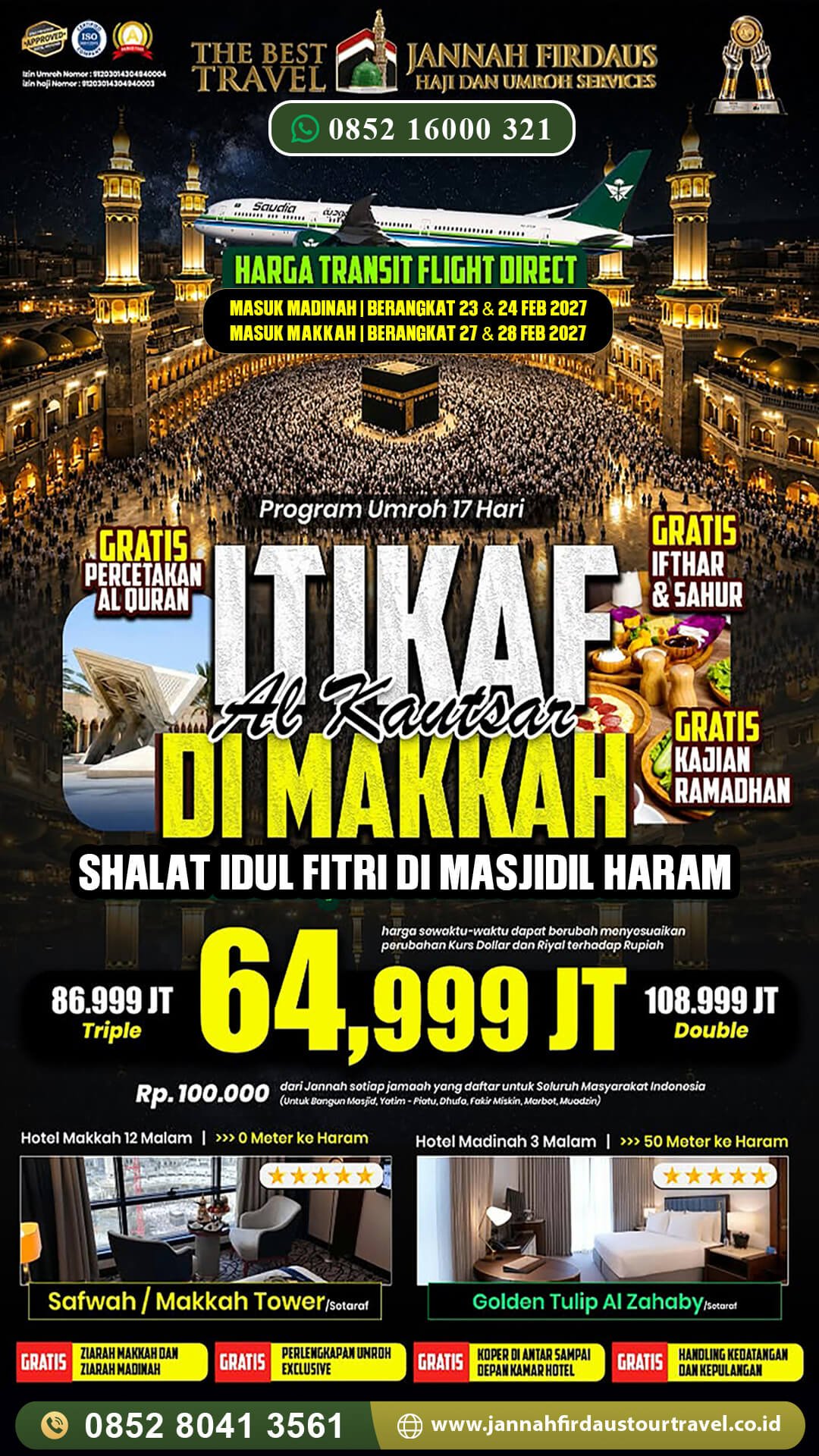 umroh itikaf ramadhan jannah firdaus tour travel paket alkautsar 2027