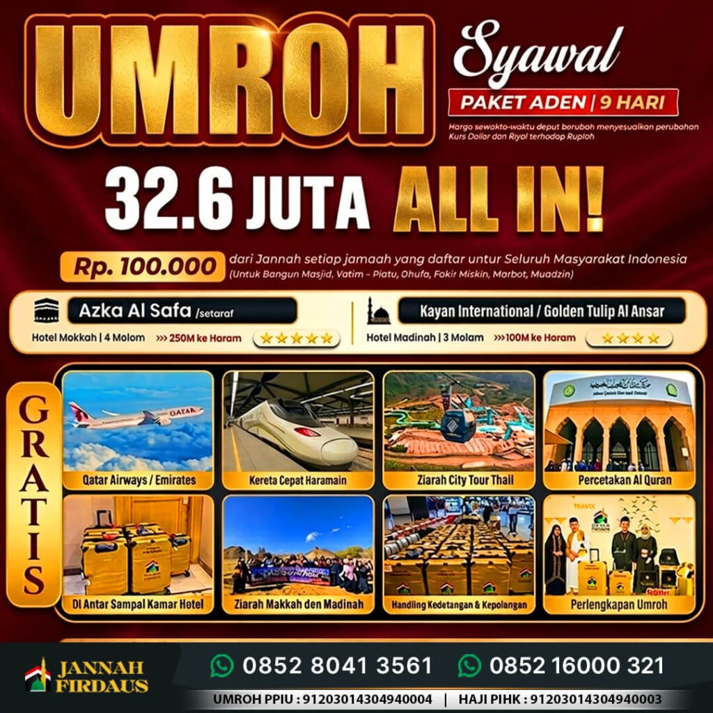 umroh syawal jannah firdaus tour travel 1448 hijriah paket aden