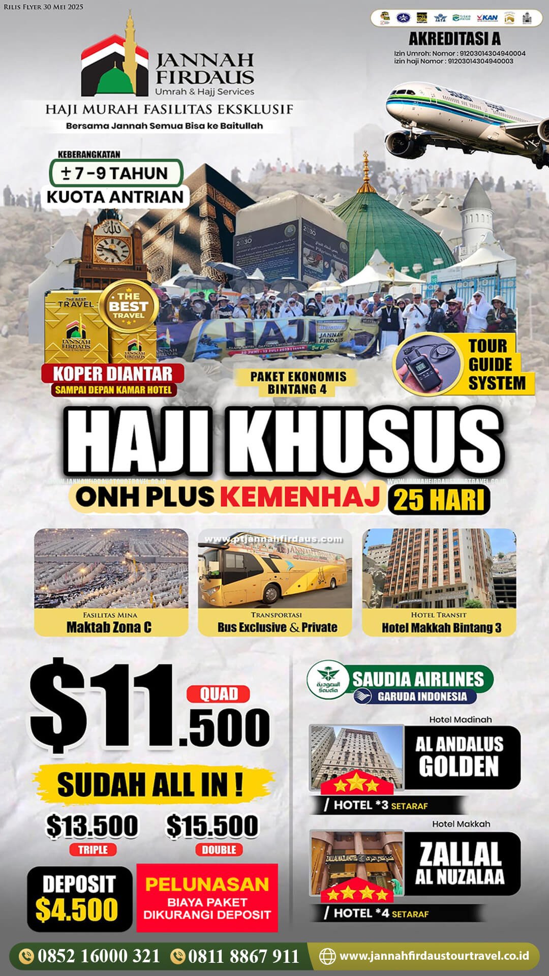Haji Khusus 2026 Jannah Firdaus Tour Travel Paket Ekonomis