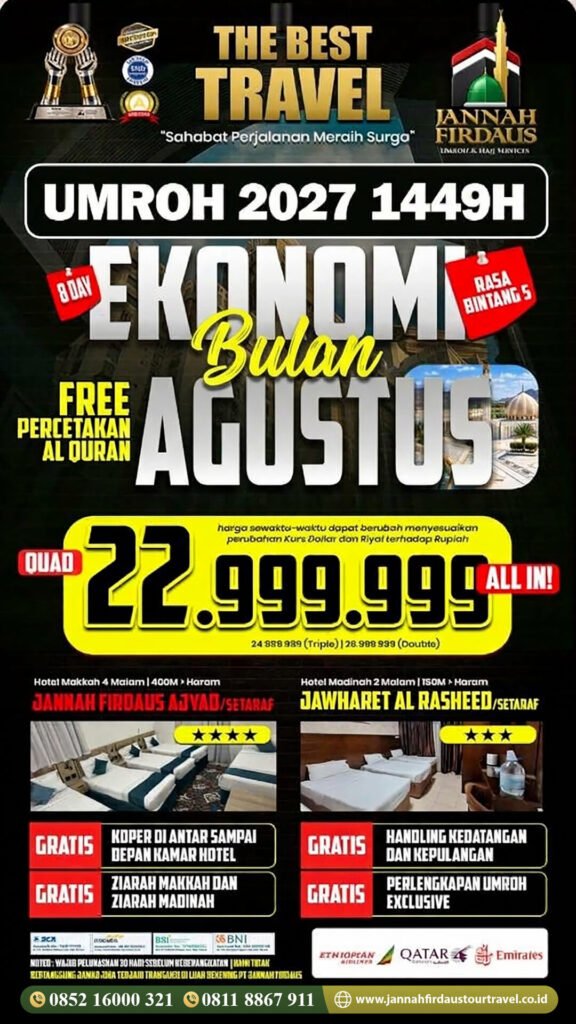 umroh agustus 2027 ekonomis