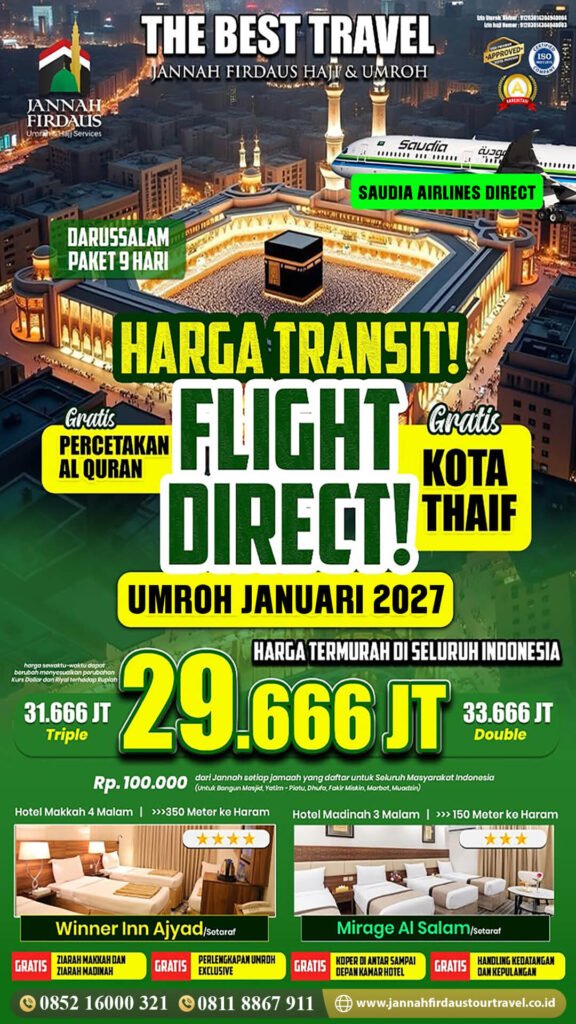 umroh januari 2027 darussalam