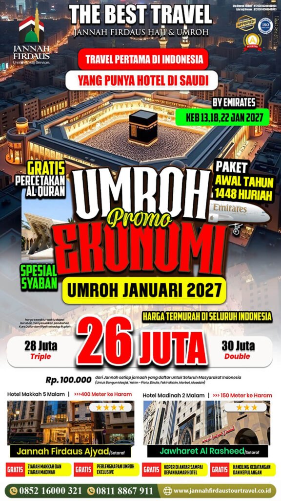 umroh januari 2027 ekonomis