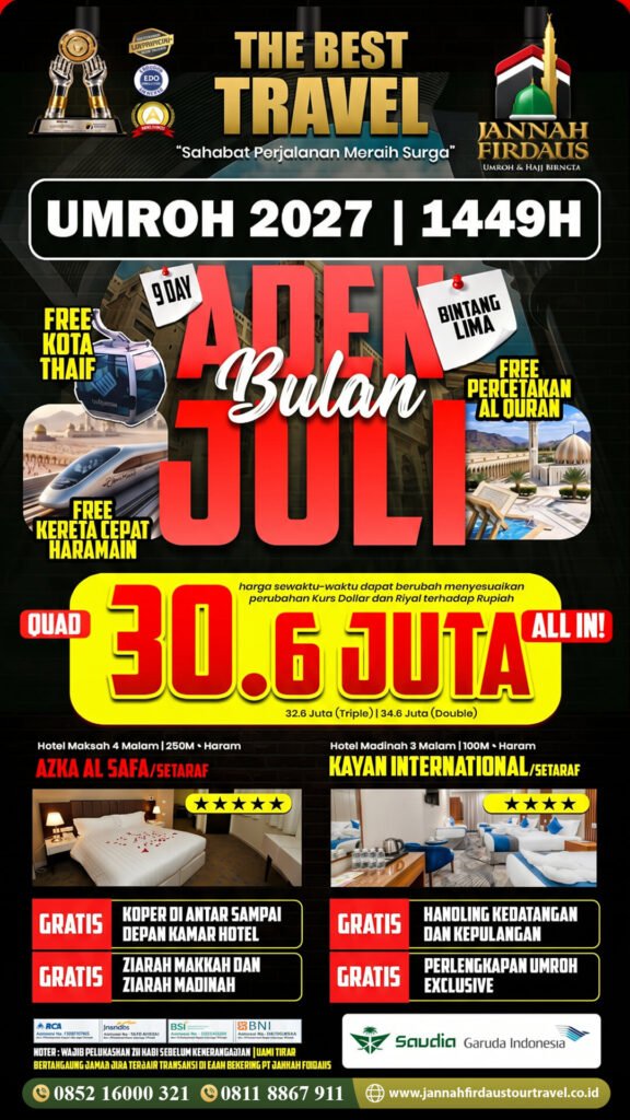 umroh juli 2027 aden