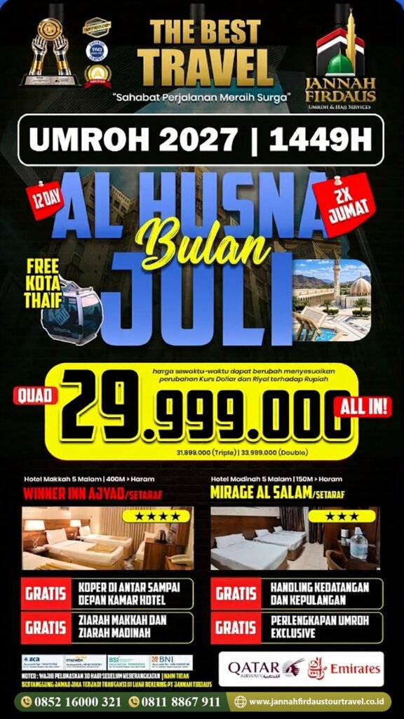 umroh juli 2027 alhusna