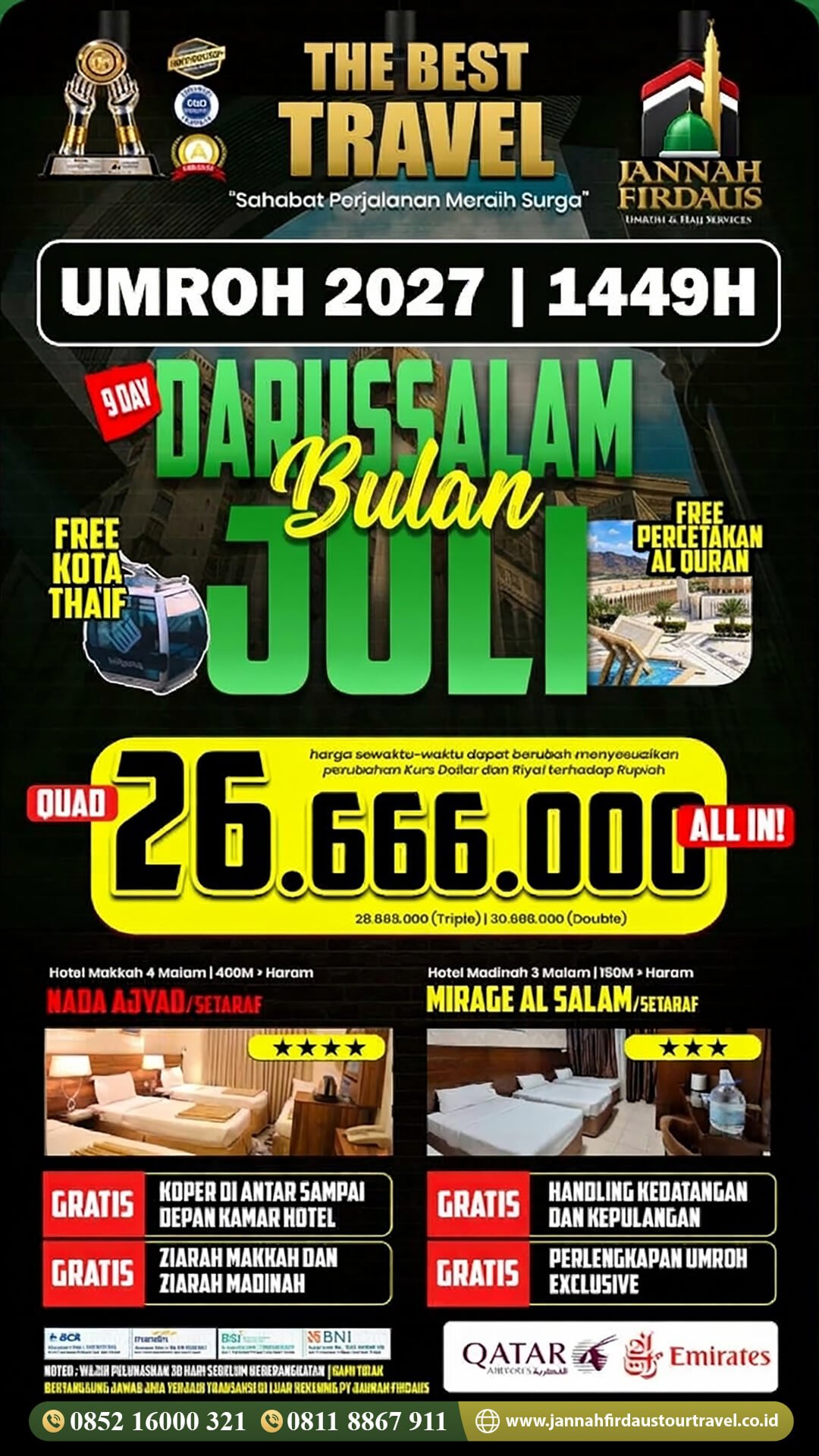 umroh juli 2027 darussalam