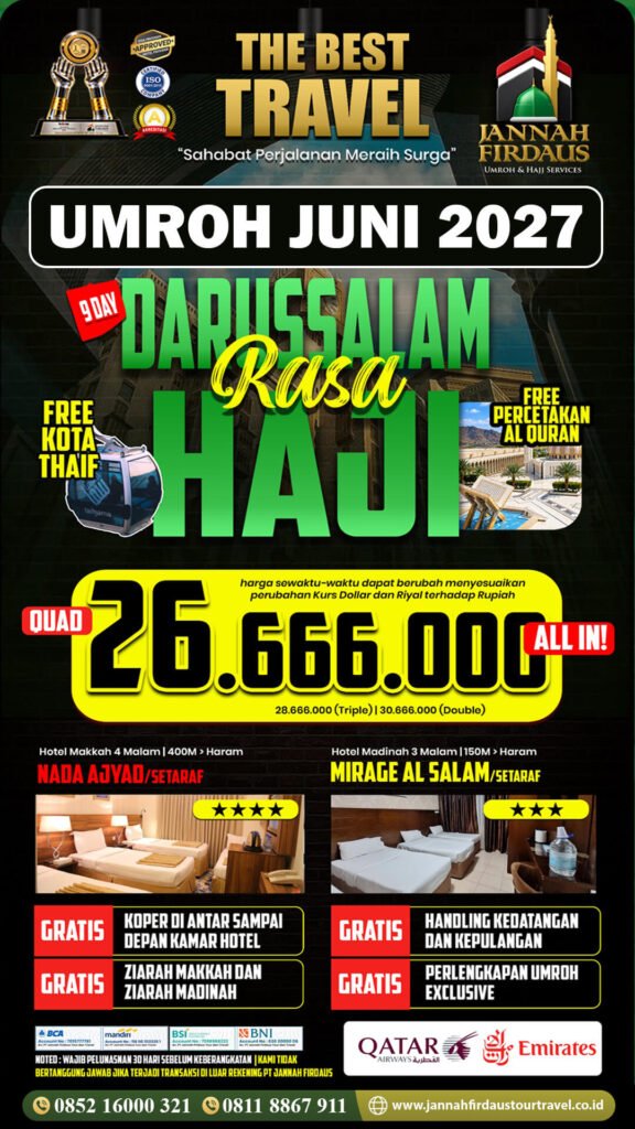 umroh juni 2027 darussalam