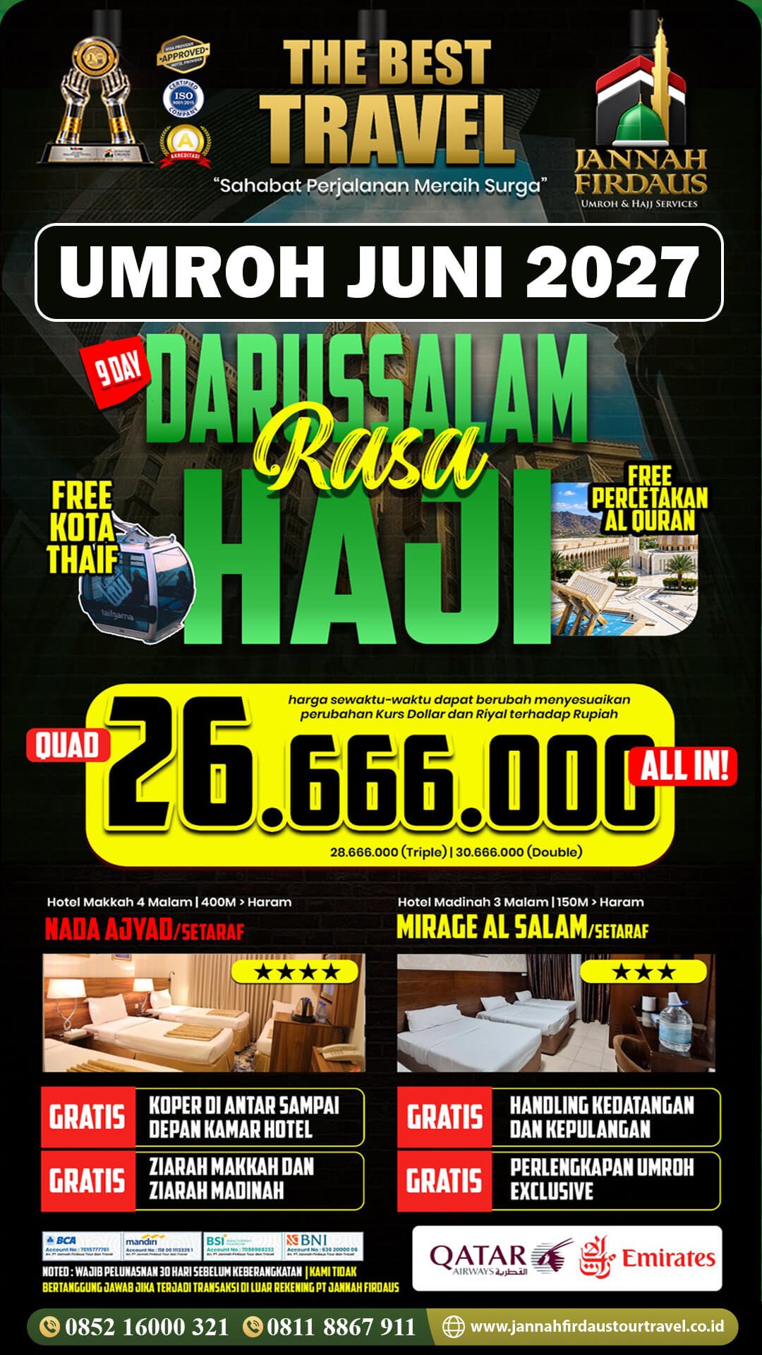 umroh juni 2027 darussalam