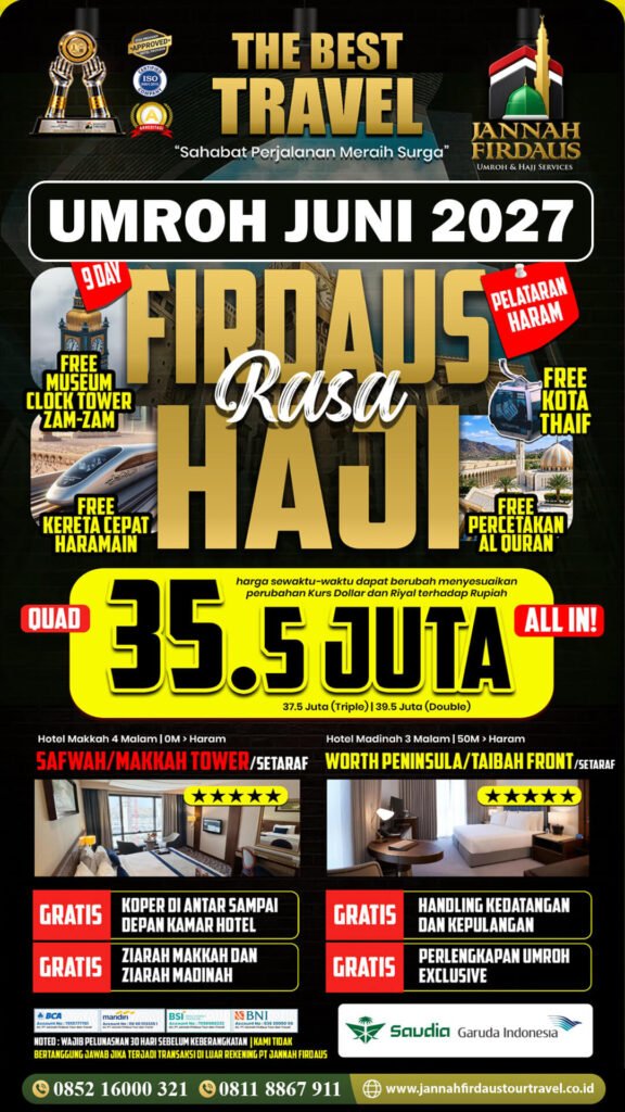 umroh juni 2027 firdaus